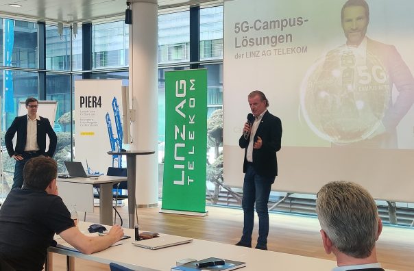 Kurt Brandstätter präsentiert mit der KEBA AG „5G-Campus-Lösungen“.